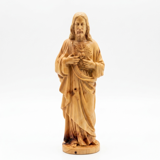 Sagrado Corazón de Jesús — Talla en madera